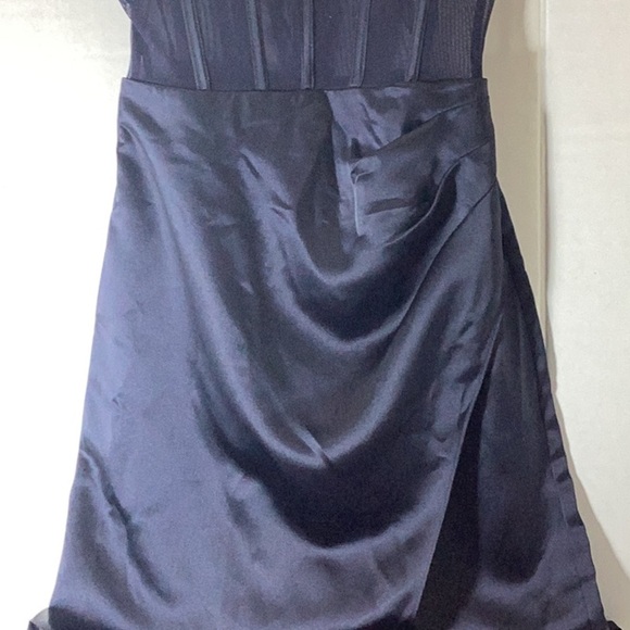 AQUA
Long Satin Illusion Maxi Dress - Exclusive - Picture 7 of 16